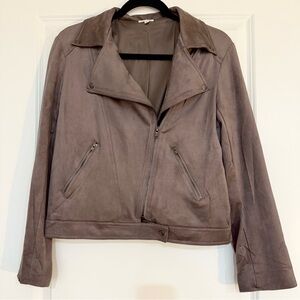 Faux Suede Jacket
